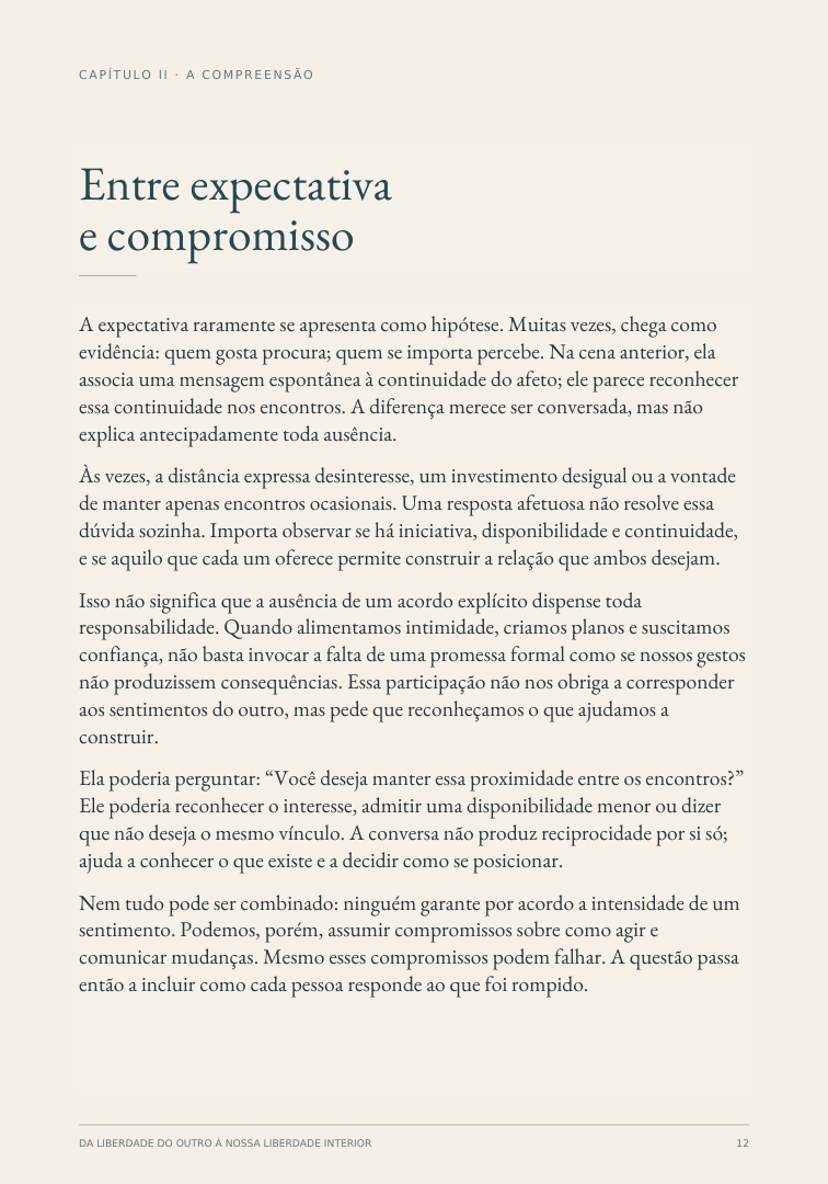 Página 12 do livro: Entre expectativa e compromisso